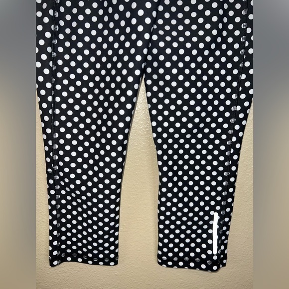 C&C California small black and white polka‎ dot cropped leggings small - Picture 6 of 11